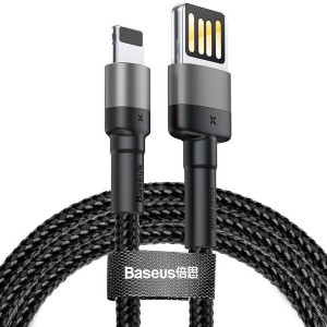 کابل شارژ یو اس بی به آی پی بیسوس Baseus Cafule Cable（special edition）CALKLF-G09 با توان 2.4 آمپر و طول 1 متر