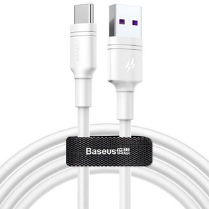کابل سوپر شارژ تایپ سی هوآوی بیسوس Baseus Double-ring Huawei quick charge cable CATSH-B02 به توان 5 آمپر و طول 1 متر