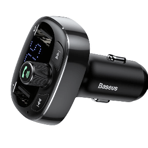 شارژر فندکی و پخش کننده بلوتوث بیسوس Baseus T typed S-09 Bluetooth MP3 car charger CCALL-TM01
