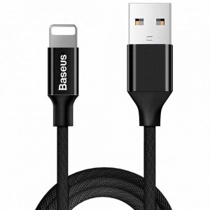 کابل شارژ لایتنینگ بیسوس Baseus Artistic striped USB cable CALYW-M01 به طول 5 متر و توان 2 آمپر
