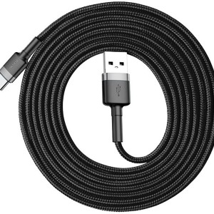 کابل شارژ یو اس بی به تایپ سی بیسوس Baseus cafule Cable CATKLF-C09 با توان 2 آمپر و طول 2 متر