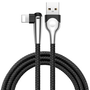 کابل شارژ گیمینگ USB به iP بیسوس Baseus sharp-bird mobile game cable CALMVP-D01 به توان 2.4 آمپر و طول 1 متر