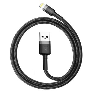 کابل شارژ یو اس بی به لایتنینگ بیسوس Baseus cafule Cable CALKLF-A09 با توان 2.4 آمپر و طول 0.5 متر