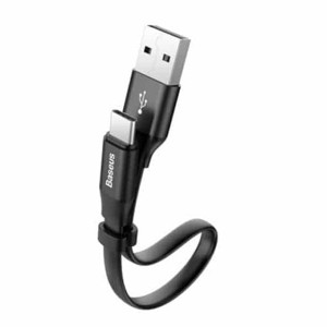 کابل شارژ تایپ سی بیسوس Baseus Nimble Type-C Portable Cable CATMBJ-01 به توان 3 و طول 23 سانتی متر