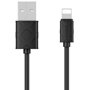 کابل شارژ لایتنینگ بیسوس Baseus Yaven Lightning Cable CALUN-01 به توان 2.1 آمپر و طول 1 متر