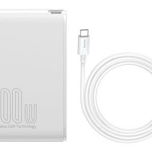 شارژر دیواری فست شارژ چهار پورت بیسوس Baseus GaN2 Pro Quick Charger 2C+2U US CCGAN2P-M01 با توان 100 وات