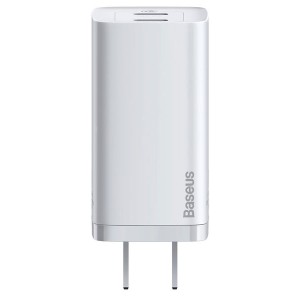 شارژر دیواری سریع با دو پورت تایپ سی بیسوس Baseus GaN2 Lite CN CCGAN2L-D01 به توان 65 وات