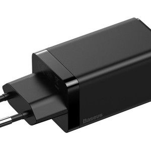 شارژر دیواری فست شارژ سه پورت بیسوس Baseus GaN2 Pro Quick Charger 2C+U EU CCGAN2P-B01 با توان 65 وات