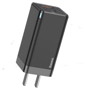 شارژر دیواری فست شارژ با دو پورت Baseus GaN2 Quick Charger C+U CN CCGAN-X01 با توان 45 وات