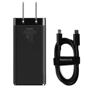 شارژر دیواری فست شارژ سه پورت بیسوس Baseus GaN2 Pro Quick Charger 2C+U CN CCGAN2P-A01 با توان 65 وات