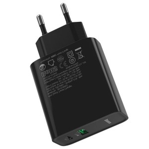 شارژر دیواری سریع با دو پورت بیسوس Baseus Speed PPS Quick Charger C+A EU VOOC Edition TZCCFS-H02 با توان 30 وات