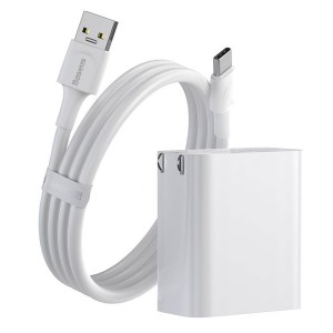 شارژر دیواری سریع با دو پورت بیسوس Baseus Speed PPS Quick Charger C+A CN VOOC Edition TZCCFS-G02 با توان 30 وات