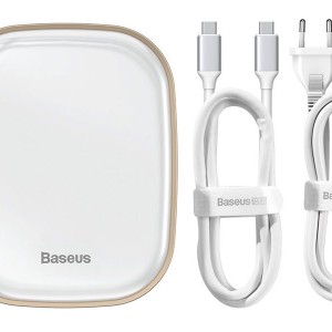 هاب چند منظوره بیسوس Baseus Type-C HUB Adapter AC Multifunctional Charger (EU) CAHUB-AU01 با توان 60 وات