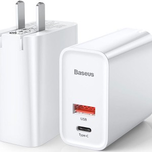 شارژر دیواری سریع با دو پورت بیسوس Baseus Speed PPS Quick charger C+U CN CCFS-B01 با توان 30 وات