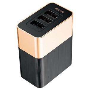 شارژر دیواری سریع بیسوس Baseus Duke 3USB Smart Quick Charger (CN) CCALL-JEV1 با توان 3.4 آمپر