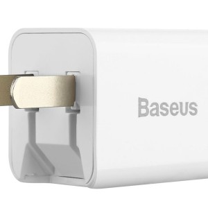 شارژ دیواری سریع بیسوس Baseus Traveler series Dual USB charger 2.4A (CN) CCALL-EZ0R با توان 2.4A