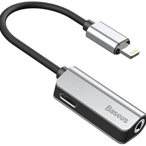 مبدل بیسوس Baseus 3-in-1 male dual & 3.5mm female