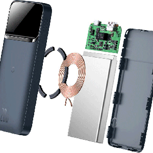 پاور بانک وایرلس  20 وات بیسوس مدل Baseus magnetic wireless quick charge 10000 mah 20 w    PPMT-03
