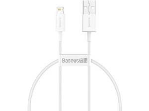 کابل فست شارژ پاوربانکی لایتنینگ به یواس‌بی 25 سانتی‌متری بیسوس Baseus Superior Cable USB to Lightning 2.4A CALYS-02