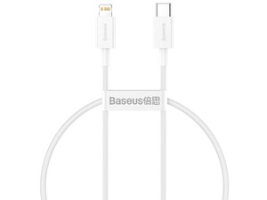 کابل فست شارژ پاوربانکی لایتنینگ به تایپ‌سی 25 سانتی‌متری بیسوس Baseus Superior Cable USB Type-C Lightning Power Delivery 20W CATLYS-02