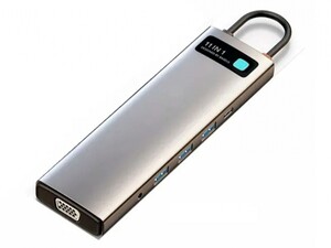 هاب 11 پورت بیسوس Baseus Metal Gleam 11 in 1 Multifunctional Type-C HUB 100W CAHUB-CT0G