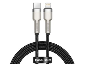 کابل لایتنینگ به تایپ سی بیسوس Baseus Cafule Metal Type-C to Lightning PD Cable 20W 1m