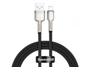 کابل شارژ سریع و انتقال داده لایتنینگ بیسوس Baseus Cafule Metal Lightning Cable 2m 2.4A
