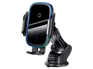 پایه نگهدارنده و شارژر وایرلس بیسوس Baseus Light Electric Car Holder Wireless Charger