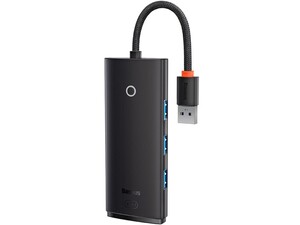 هاب یو اس بی 4 در 1  بیسوس  Baseus WKQX030101 Lite Series 4-Port USB-A HUB 25 cm