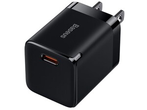 آداپتور شارژر 30 واتی فست‌شارژ بیسوس Baseus CCGN010001 GaN3 Fast Charger 1C 30W