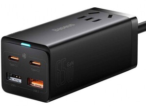 شارژر دیواری فست شارژ تایپ‌سی و یو‌اس‌بی بیسوس Baseus GaN3 Pro 65W Fast Charging Data Cable PSZM000001