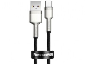کابل داده و شارژ سریع یواس‌بی به تایپ‎سی 25 سانتی‌متری بیسوس Baseus Cafule Series Metal Data Cable USB to Type-C 40W CATJK-01