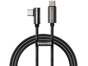 کابل شارژ سریع تایپ‌سی به تایپ‌سی بیسوس Baseus Elbow Fast Charging Data Cable Type-C to Type-C 1m CATCS-01