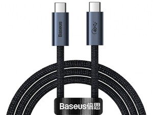 کابل تایپ سی به تایپ سی بیسوس Baseus Flash Series USB4.0 Data cable Type-c to Type-c CASS010014