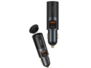 شارژر فندکی سریع دو پورت بیسوس Baseus Share Together Fast Charge Car Charger U+C 120W CCBT-C0G