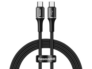 کابل شارژ سریع و انتقال داده تایپ سی به تایپ سی بیسوس Baseus CATGH-J01 halo data cable Type-C pd 2.0 60w