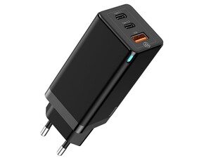 شارژر دیواری سه پورت سریع بیسوس Baseus BS-E915 GaN Mini Quick Charger