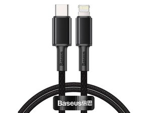 کابل شارژ و انتقال داده سریع تایپ سی به لایتنینگ بیسوس Baseus High Density Braided Type-C to iP PD 20W Cable 2m