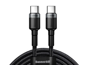 کابل شارژ سریع و انتقال داده تایپ سی به تایپ سی بیسوس Baseus Cafule PD2.0 100W Type-C to Type-C cable 2m