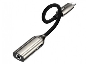 مبدل لایتنینگ به لایتنینگ و جک 3.5 میلیمتری صدا بیسوس Baseus 2 in 1 iP to iP 3.5mm Adapter L56
