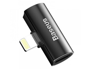 مبدل لایتنینگ به لایتنینگ*2 شارژ و صدا بیسوس Baseus 2 in 1 iP to Dual iP Adapter L55