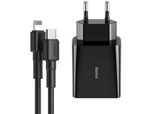 شارژر دیواری سریع تایپ سی و کابل بیسوس Baseus TC-012PD Quick Charger