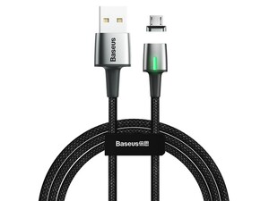 کابل آهنربایی میکرو یو اس بی بیسوس Baseus Micro USB Zinc Magnetic Cable 2m