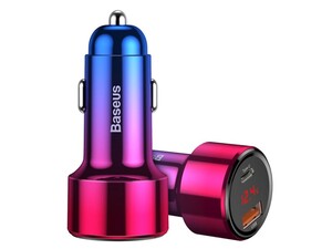 شارژر فندکی دو پورت سریع بیسوس Baseus C20C Magic Series PPS Dual Quick Car Charger 45W