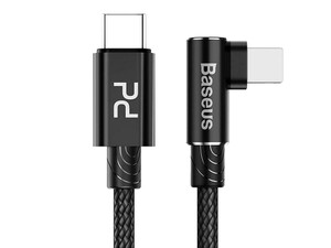 کابل شارژ سریع تایپ سی به لایتنینگ سریع بیسوس Baseus MVP Elbow PD Flash Charge Cable 1M