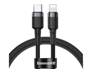 کابل شارژ سریع تایپ سی به لایتنینگ بیسوس Baseus Cafule Type-C to Lightning Cable 1M