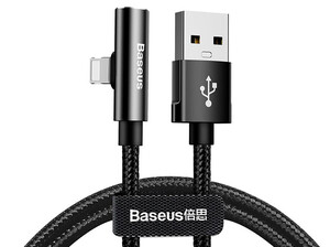 کابل صدا و شارژ لایتنینگ بیسوس Baseus Rhythm Bent Connector Audio 1.2m