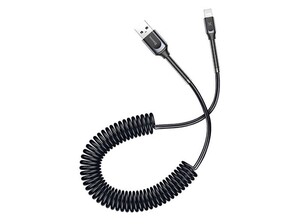 کابل شارژ و انتقال داده لایتنینگ تلفنی بیسوس Baseus Double Sring Lightning Cable 1.2M