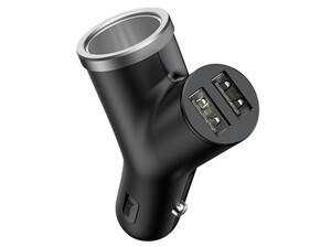 شارژر فندکی بیسوس Baseus Y Type Car Charger