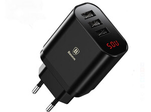 آداپتور سه پورت بیسوس Baseus Mirror Travel Charger NRT-DY035